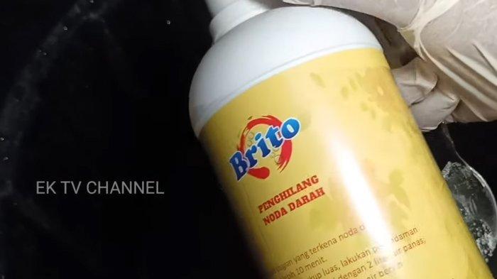 Penampakan Brito, cairan penghilang noda di baju