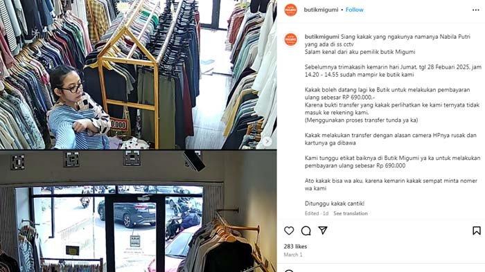 MODUS BARU PENIPUAN: Tangkapan layar sosok dan jejak digital wanita yang viral usai edit bukti transfer saat belanja terbongkar. Pelaku ternyata bukan baru sekali saja tipu orang dengan modus yang sama yakni di butik, disadur pada Kamis (17/4/2025).