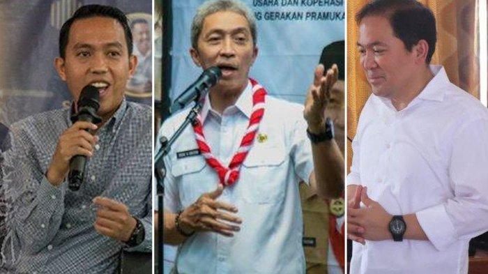 Mengukur kekuatan hingga profil 3 calon wali Kota Bogor yakni Sendi Fardiansyah(kiri), Dedie Rachim (tengah), Rayendra (kanan)