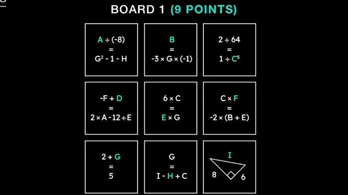 Soal Clash of Champions episode 3 board 1