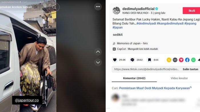 DEDI SINDIR LUCKY: Tangkapan layar Inilah profil Bupati Indramayu, Lucky Hakim (kiri) yang lagi viral gara-gara disentil Dedi Mulyadi (kanan). Lucky disindir Gubernur Jawa Barat gara-gara tak izin pergi liburan ke Jepang di momen lebaran 2025.