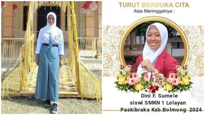 Dini Fironisa Sumele, calon anggota Paskibraka yang meninggal dunia di Hotel Atlantik Kelurahan Inobonto, Bolaang Mongondow, Sulawesi Utara,