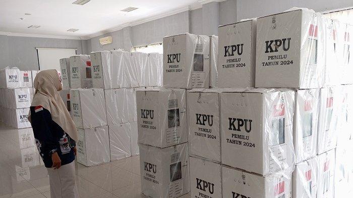 Ilustrasi Gudang Logistik KPU di Grand Smesco Hill, Kecamatan Cisarua, Kabupaten Bogor.