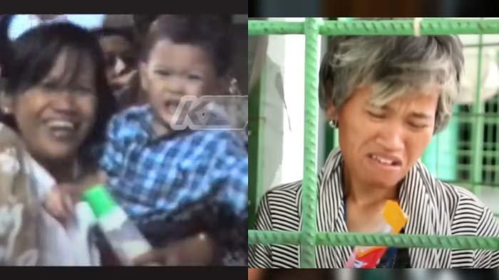 MANTAN BABYSITTER AL GHAZALI: Tangkapan layar sosok Ibu Beybi (kanan) diduga mantan babysitter Al Ghazali. Heboh beredar kabar mantan babysitter Al Ghazali saat bayi menjadi ODGJ hidup miris tanpa keluarga. Sosoknya pernah muncul di vlog lawas Ahmad Dhani di tahun 1999 (kiri).