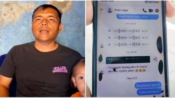 IBU HAMIL HILANG: Tangkapan layar isi chat terduga penculik ibu hamil kepada suami korban, Opik. Suami korban curiga istrinya menghilang karena diculik gara-gara dapat chat janggal dari penculik. Untuk diketahui Siti Rohmah menghilang sejak Rabu 23 April 2025.