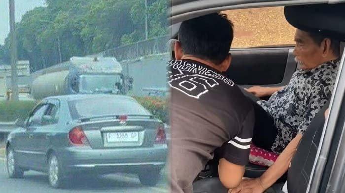Kakek pengemudi plat F yang viral karena mengendarai mobilnya sempoyongan di jalan tol rupanya tak sanggup melanjutkan perjalanan.