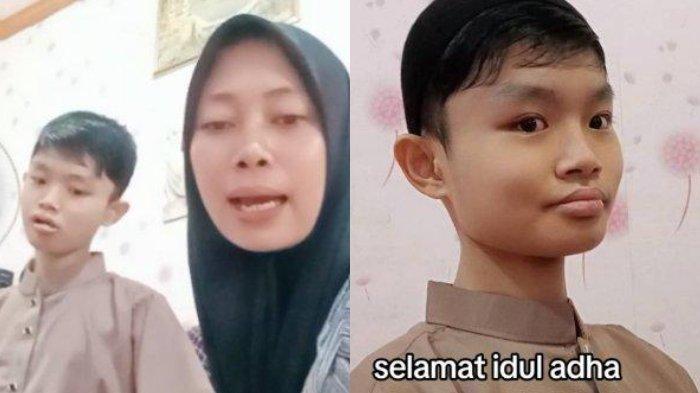 Sha Wang anak majikan SIti Aisah mantan TKI Taiwan nangis mengetahui dirinya akan dipulangkan ke Taiwan, Siti Aisah pun coba menenangkan anak disabilitas itu
