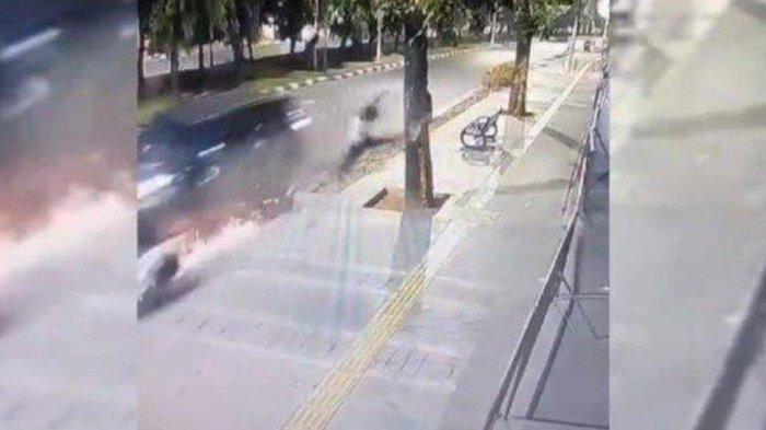 Sosok pengendara penabrak gadis hingga terpental