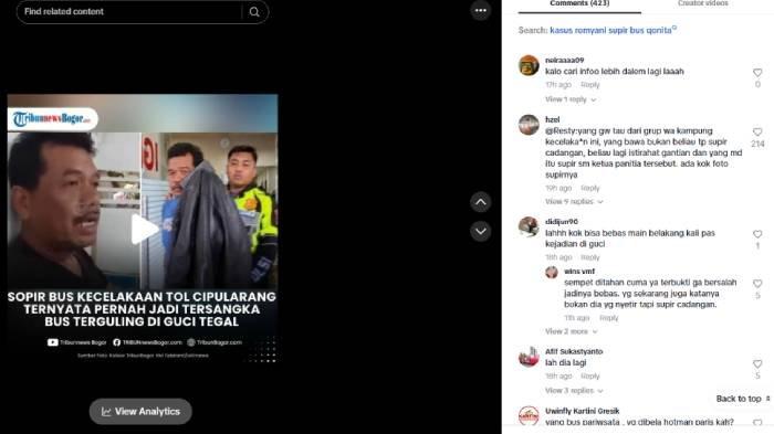 Kernet bus PO Qonita Trans diisukan jadi sopir cadangan dalam kecelakaan di Tol Cipularang.
