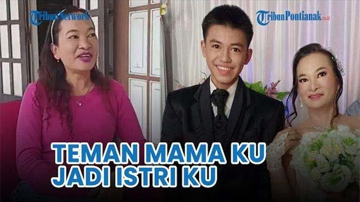 Viral kisah ABG 16 tahun bernama Kevin menikahi wanita usia 41 tahun bernama Mariana