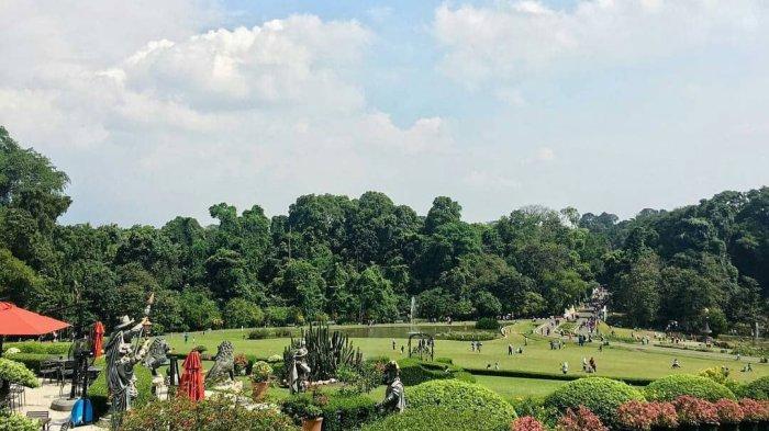 Menikmati hamparan rumput yang luas dengan beragam tumbuhan di tempat wisata Kebun Raya Bogor. Pernah dijadikan sebagai lokasi syuting.