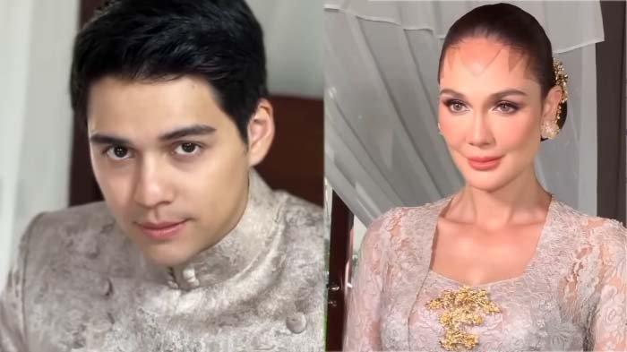 LUNA MAYA MENIKAH: Tangkapan layar sosok Luna Maya (kanan) dan Maxime Bouttier (kiri) menikah hari ini, Rabu (7/5/2025). Sahabat artis sampai menangis terharu saat melihat pernikahan Luna Maya dan Maxime.