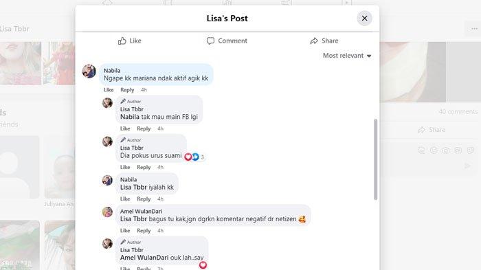 Mariana, tante 41 tahun yang menikah dengan ABG 16 tahun, kini memutuskan untuk berhenti bermain sosmed.