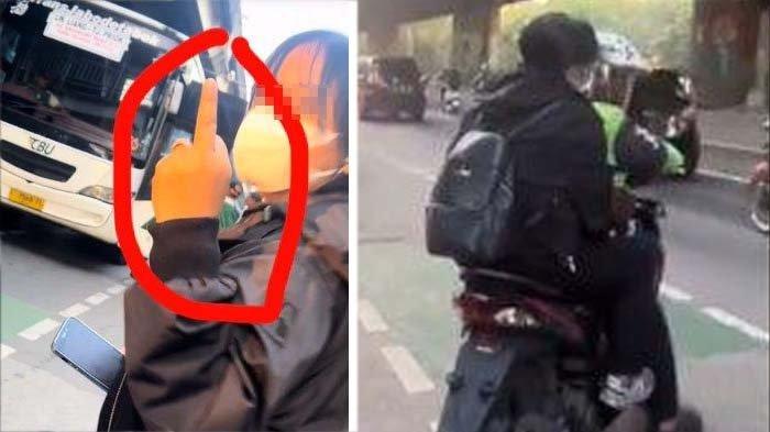 VIRAL DRIVER OJOL: Tangkapan layar sosok customer yang ajak driver ojol lawan arah dan ogah pakai helm diburu netizen. Mendadak ketar-ketir setelah dirinya viral se-Indonesia, disadur pada Senin (21/4/2025).