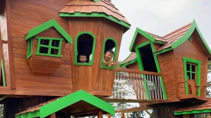 R Hotel Rancamaya, salah satu hotel Kawasan Puncak Bogor yang memiliki fasilitas ramah anak berupa playground outdoor.