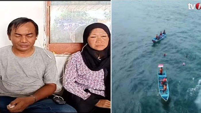 Tangkapan layar orang tua dari siswa yang tewas tenggelam di Pantai Drini saat diwawancarai televisi, Sabtu (1/2/2025).