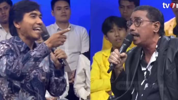 BAIM VS PAULA: Tangkapan layar pengacara Baim Wong, Fahmi Bachmid (kanan) debat dengan pengacara Paula Verhoeven, Alvon (kiri) pada Kamis (24/4/2025). Debat panas dengan pengacara Paula Verhoeven tentang pengadilan membocorkan isi putusan cerai, pengacara Baim Wong diskakmat mantan hakim agung.