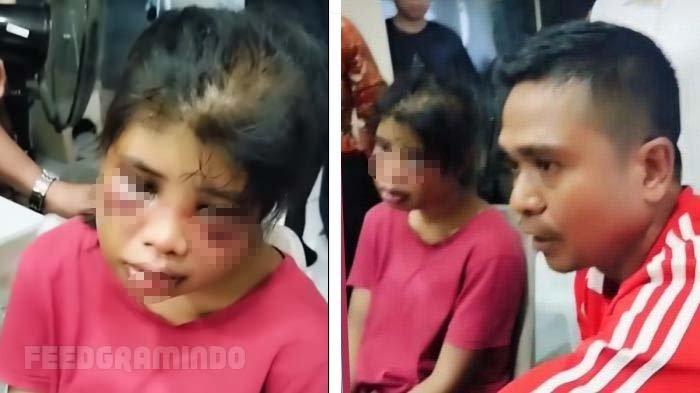 ART DIANIAYA MAJIKAN: Tangkapan layar video viral di media sosial kisah miris seorang asisten rumah tangga di Batam dianiaya majikan hingga babak belur. Pengakuan bosnya bikin keluarga geram, disadur pada Senin (23/6/2025).