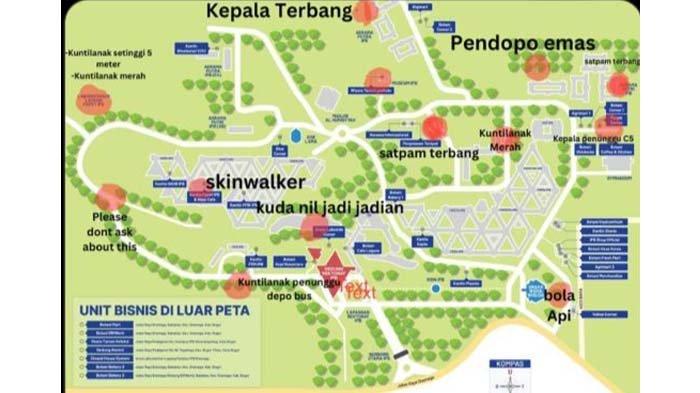 Peta hantu IPB University menjadi perbincangan di media sosial X (@IPBbercanda)