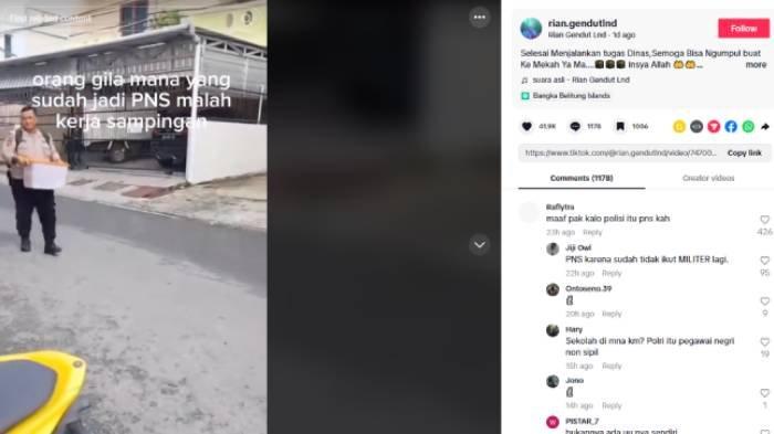 BADUT POLISI - Seorang anggota polisi di Bangka Belitung ini viral di media sosial karena nyambi jadi badut sulap.