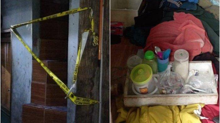 Pria paruh baya ditemukan tewas tertumpuk pakaian di kontrakannya di wilayah Kampung Muka Ancol, Blok C, RT 09 RW 04 Kelurahan Ancol, Pademangan, Jakarta Utara, Rabu (5/7/2023). (TribunJakarta.com/Gerald Leonardo Agustino)