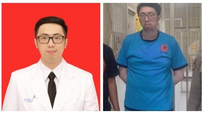 DOKTER CABUL PRIGUNA - Kolase foto: Foto profil resmi Dokter Priguna dan Foto Polda Jabar saat menghadirkan pelaku pemerkosaan, Priguna Anugerah (31), dokter residen anestesi dari Program Pendidikan Dokter Spesialis (PPDS) Fakultas Kedokteran Universitas Padjadjaran (FK Unpad), Rabu (9/4/2025).