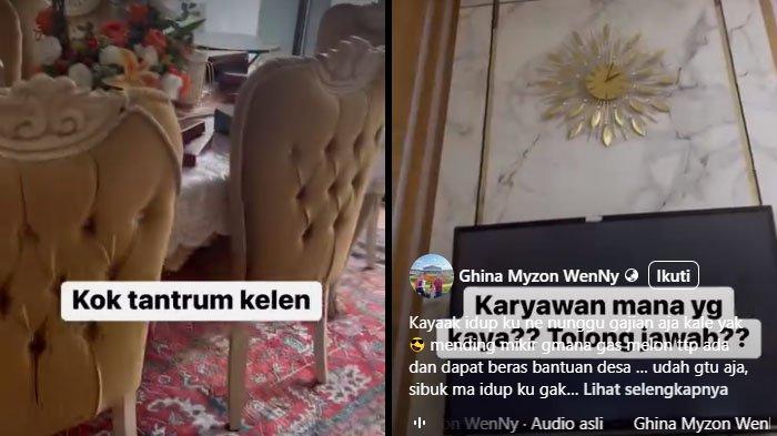 WENNY MAKIN VIRAL: Tangkapan layar Penampakan rumah Wenny Myzon mantan pegawai PT Timah yang viral karena ejek pegawai honorer jadi sorotan, Minggu (9/2/2025). Wenny pamer aset dan uang jatah bulanan dari suaminya yang berjumlah fantastis.
