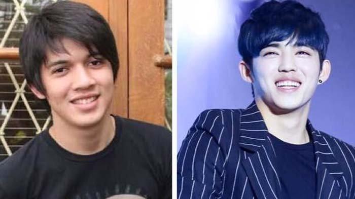 Irwansyah (kiri) disebut mirip dengan idol Kpop S.Coups Seventeen (kanan)