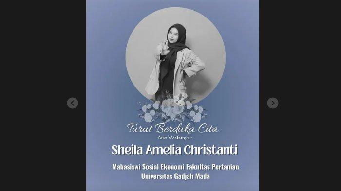 MAHASISWI UGM HILANG: Tangkapan layar sosok mahasiswi UGM Sheila Amelia Christanti yang dinyatakan hilang 18 hari lalu ditemukan tewas pada Sabtu (12/4/2025) kemarin. Sheila hilang saat perjalanan mudik pada tanggal 25 Maret 2025.