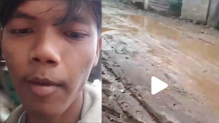 Viral siswa SMK di Jakarta Barat curhat soal jalanan di sekolahnya dipenuhi lumpur padahal berada di kota besar