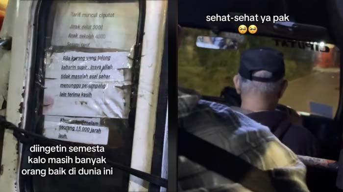 Viral aksi mulia sopir angkot membantu penumpangnya yang tak punya ongkos dengan cara unik
