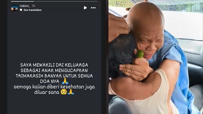 Postingan diduga anak dari sopir taksi yang viral karena nyaris pingsan dibantu rekannya sesama sopir taksi.