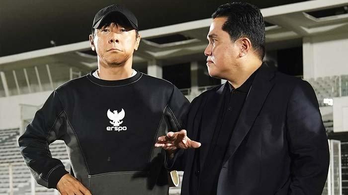 Shin Tae-yong selama jadi pelatih Timnas Indonesia dekat dengan Erick Thohir.