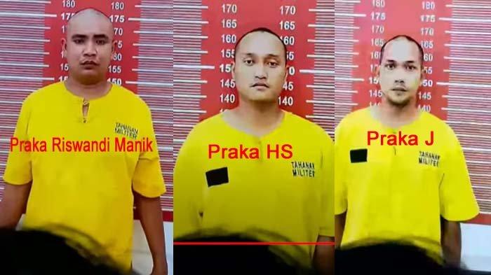 Terkuak tampang oknum Paspampres, Praka Riswandi Manik , Praka HS, dan Praka J yang sadis menganiaya pemuda Aceh bernama Imam Masykur pakai baju tahanan