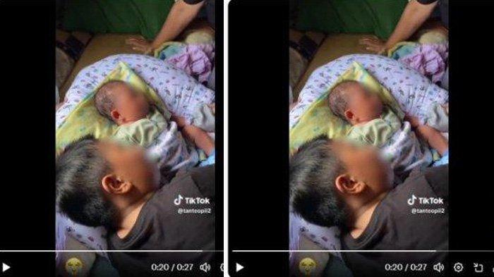 Anak nangis lihat adik masih bayi kini ibunya dibacok ayah sendiri