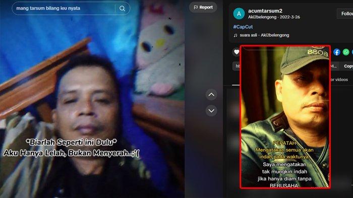 Viral di media sosial akun TikTok diduga milik Tarsum, pelaku kasus suami mutilasi istri di Ciamis. Dalam postingan akun tersebut, diduga Tarsum memendam kekalutan sejak tahun 2022.