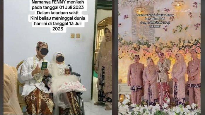 Pengantin wanita yang dirias sambil tiduran bernama Fenny, dikabarkan meninggal dunia selang 12 hari setelah hari pernikahannya, tepatnya pada Rabu (12/7/2023) pukul 04.00 WIB.