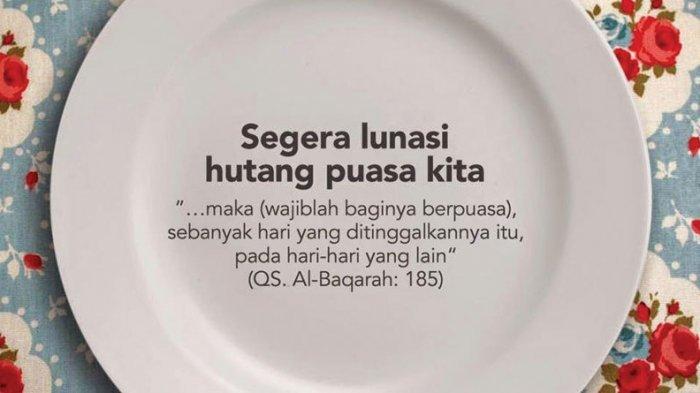 Simak tata cara bayar utang puasa alias qadha puasa menjelang Ramadhan di tahun 2024.