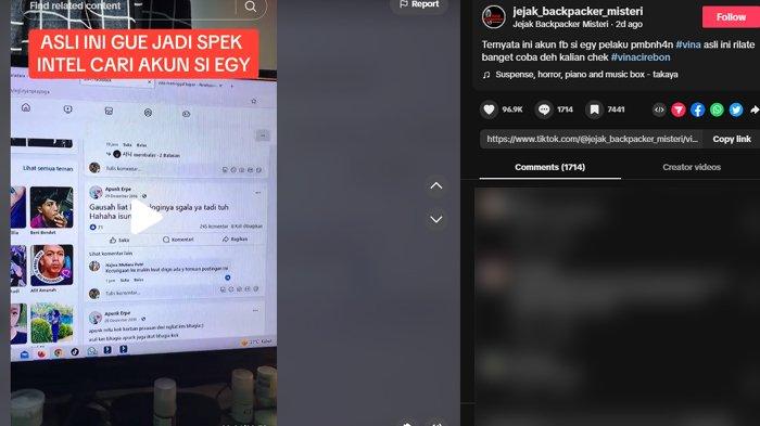 Akun medsos Egi diduga pembunuh Vina Cirebon yang masih buron sedang viral di media sosial. Sang pemilik akun bernama Egi itu pun akhirnya membuat pengakuan mengejutkan.