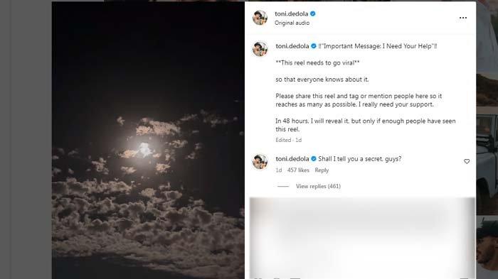 Postingan Toni Dedola, mantan suami Nikita Mirzani yang mendadak muncul ancam bakal buka rahasia penting di tengah kasus Lolly