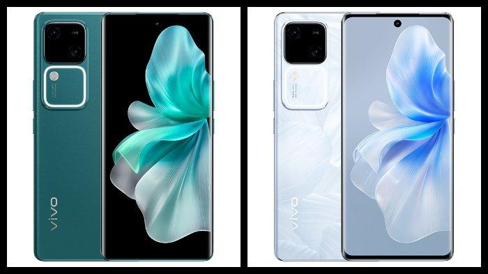 vivo V30 5G varian warna Flower White dan Emerald Green
