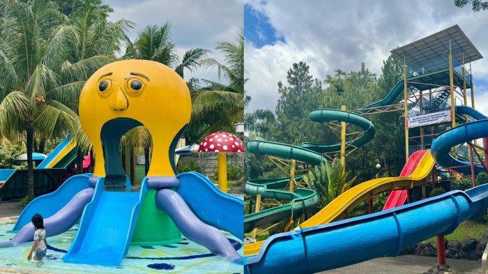 WISATA BOGOR - Wahana permainan anak dan seluncuran ekstrem di Marcopolo Water Adventure, Bukit Cimanggu City, Bogor. Beragam fasilitas ini menjadi daya tarik utama bagi pengunjung dari berbagai usia, mulai dari anak-anak hingga remaja yang menyukai tantangan.