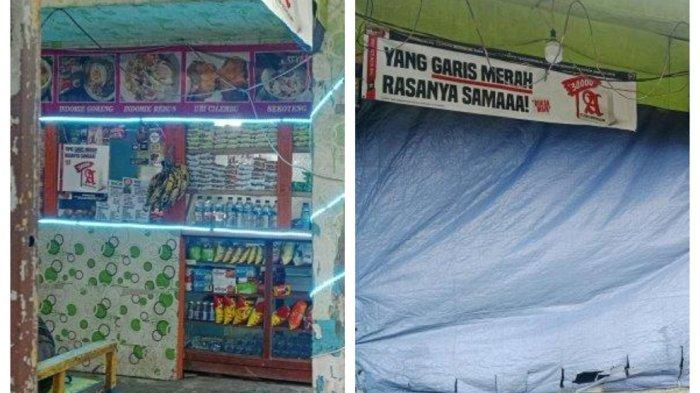 Kolase - Kondisi warung makan di Telaga Warna, Desa Tugu Selatan, Kecamatan Cisarua, Kabupaten Bogor.