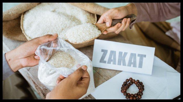 ZAKAT FITRAH - Ilustrasi zakat fitrah di bulan Ramadhan sebelum Hari Raya Idul Fitri.