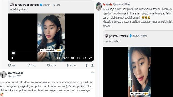 Viral video Zoe Levana soal mobil nyangkut di Jalur Busway cuma settingan.