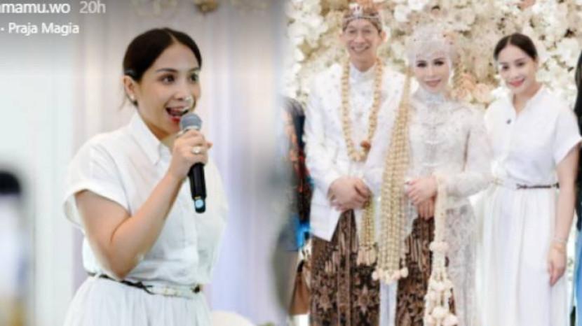 Penampilan Nagita Slavina di Resepsi 30 Tahun Pernikahan Melly Goeslaw, Bajunya Seharga 2 Motor