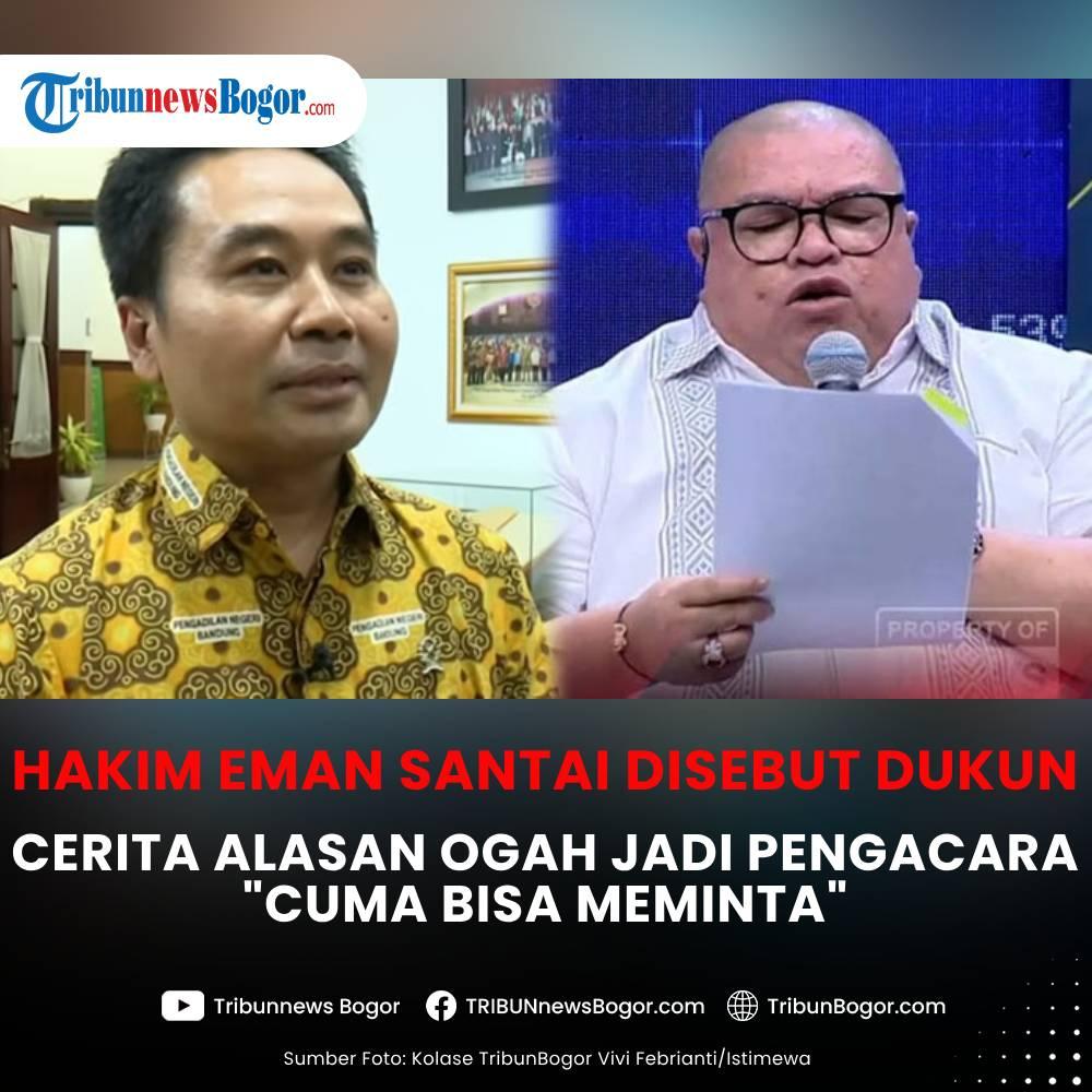 Hakim Eman Sulaeman santai disebut dukun oleh Razman Arif Nasution.