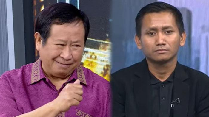 Mantan Kabareskrim Komjen (Purn) Susno Duadji menitikan air mata di hadapan Pegi Setiawan, eks tersangka kasus Vina Cirebon