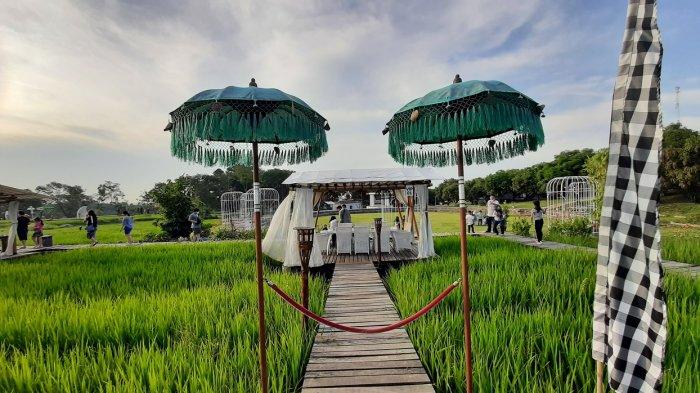Suasana Kampung Sabin, Jalan Nyi Ageng Serang, Kecamatan Dukupuntang, Kabupaten Cirebon, Sabtu (7/5/2022).