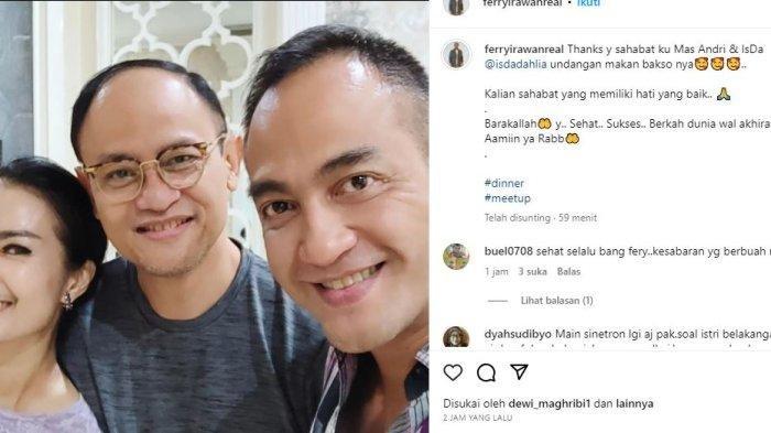 Bebas dari Penjara, Ferry Irawan Bertemu Iis Dahlia, Sebut Sang Pedangdut Sahabat Terbaik
